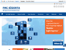 Tablet Screenshot of fmcsigorta.com